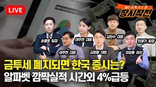 [10월30일 #장시작전] 나스닥 상승 최고치 경신 / 알파벳 시간외 4%급등, AMD 시간외 -7% 급락 / 만약에 금투세 폐지된다면 한국증시는?