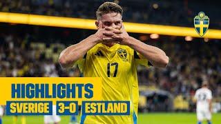 Highlights | Sverige – Estland 3-0 | Ny vinst i Nations League