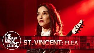 St. Vincent: Flea | The Tonight Show Starring Jimmy Fallon