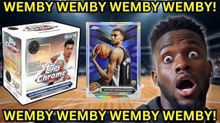 WEMBY HIT! 2023-24 TOPPS CHROME BASKETBALL MONSTER BOX REVIEW!