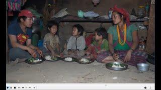 Nepali village || Sisno cooking vegetables in the village