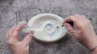 #2049 You Won't Believe How Beautiful This Resin Ammonite Turns Out!