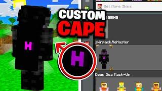 How To Get A CUSTOM CAPE on Minecraft Bedrock! (VISIBLE IN-GAME)