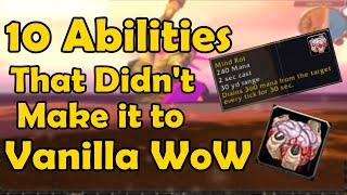 10 Curious Abilities in WoWs Beta that Didn't Make it to Vanilla WoW