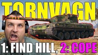 Tornvagn Gameplay – Step 1: Find Hill. Step 2: Cope.