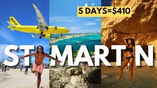 Sint Maarten & Saint Martin BUDGET Travel Vlog | NUDE Beach | AIRPLANE Beach |