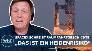 SPACEX: "Ein Riesending" - Elon Musk gelingt Raumfahrt-Revolution! Starship-Rakete zurückgekehrt