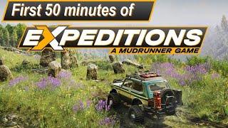 Expeditions: A MudRunner Game First 50 Minutes - Expeditions: A Mud Runner Walkthrough 2024