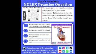 03 Nov NCLEX Practice Questions  #nursingexam #nclexpracticequestions #nclexmcqs #nclexprep