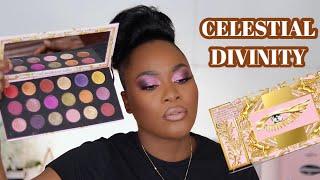 PAT MCGRATH LABS CELESTIAL DIVINITY MTHRSHP MEGA EYESHADOW PALETTE REVIEW + SWATCHES