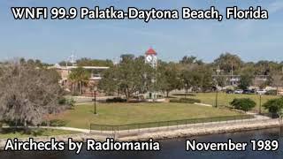 WNFI 99.9 (I-100) Palatka-Daytona Beach, FL - November 20th, 1989