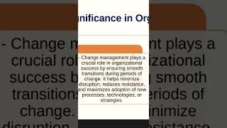 Significance of Change Management #shorts