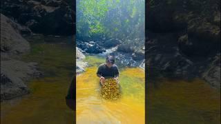 Amazingly this man found gold just taking a little material by the river#discoveringgold #findgold