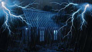 Relax & Sleep Instantly to Torrential Rain & Thunderstorm Sounds on a Cozy Tin Roof Tonight