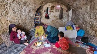 How do people raise their children in a cave? Village life Afghanistan