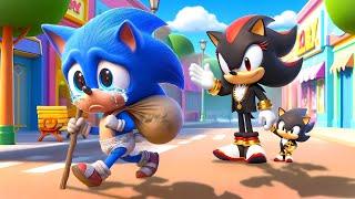 Brewing Cute Baby SONIC Abandoned At Birth BUT Rich Vs Poor?!| Sonic The Hedgehog 3 Animation