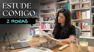 Estude Comigo em TEMPO REAL (2 horas) #439 | Study with me | Laura Amorim