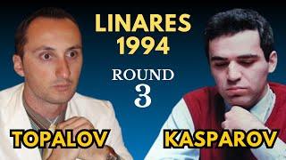 Veselin Topalov vs Garry Kasparov | Linares 1994 | Round 3