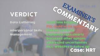 PASS THE CSA w/ EXAMINERS COMMENTARY // MRCGP EXAM PRACTICE - HRT // Episode 6b