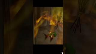 Anime moment with Dins Fire in #oot. #zelda #link #ocarinaoftime #shorts #short #anime #naruto