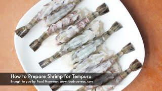 How to Prepare Shrimp for Tempura