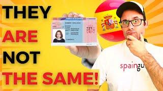 NIE vs. TIE Card vs. Legal Residence in Spain: The differences