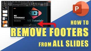 SOLVED: Remove Footers from ALL Slides (even when it won't disable) - PowerPoint