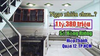 ️Nhà Quận 12 Sổ Hồng Riêng Giá Bán: 1 Tỷ 380 Triệu, Rẻ Quá.