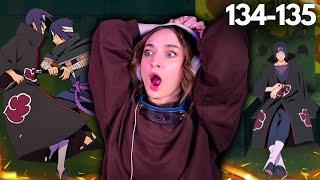 IM PANICKING!! ...SASUKE vs. ITACHI | Naruto Shippuden | Eps 134-135 REACTION