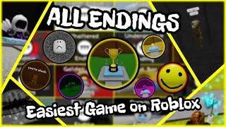 How to get ALL ENDINGS in Easiest Game on Roblox (EVERY SINGLE ENDING)