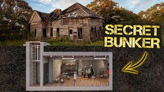 Three-year timelapse of building a secret bunker and renovating an abandoned homestead