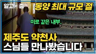 산이 아닌 바다를 보며 수행하는 제주도 스님들! 입 떡 벌어지는 최대 규모 절 속 숨겨진 미로 같은 광경｜한국기행｜알고e즘