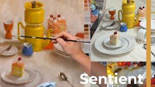 Gallery Series: Yellow Servingware with Cake with Ashley Glazier