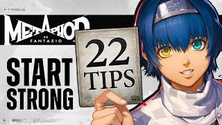 AVOID WASTING TIME! Know 22 Essential Tips Before Starting Metaphor Refantazio - Beginner Guide