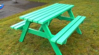 Recycled Plastic Picnic Table by Kedel - Derwent Range