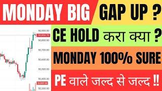 Monday Market कैसा रहेगा | gift nifty live | banknifty gap up or gap down monday | nifty monday