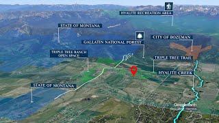 Satellite Map Video of 489 Wildrose Lane | Bozeman, Montana