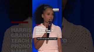 Harris’ grandnieces teach DNC how to pronounce her name