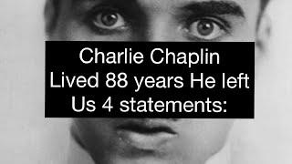 Life changing statement by Charlie Chaplin | Best Inspirational Quotes From Charlie Chaplin