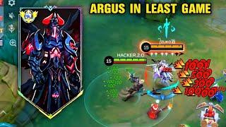 ARGUS IN LEAST GAME BRO NEW DAMAGE HACK BUILD BRO [ SOLO RANK ] || ARGUS BEST BUILD 2024