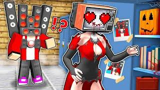 TV WOMAN VAMPIRE became a SCHOOL fan of JJ! JJ & MIKEY - High School Love Story in Minecraft Maizen