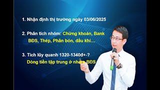 Chứng khoán hàng ngày: Nhận định thị trường ngày 03/06/2025. Dòng tiền tập trung ở nhóm BĐS