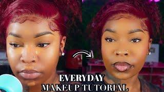 EVERYDAY MAKEUP TUTORIAL FOR BROWN GIRLS  *NO FOUNDATION * BEGINNER FRIENDLY SOFT GLAM