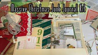 HUGE Christmas junk journal kit // you HAVE TO SEE!