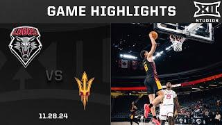 New Mexico vs. Arizona State Game Highlights | 2024-25 Big 12 Men's Basketball