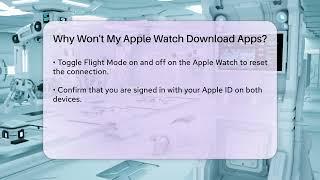 Why Won't My Apple Watch Download Apps? - Talking Tech Trends