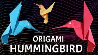 How to Make Paper Hummingbird | Easy Origami Bird Tutorial | How to Make Origami Bird