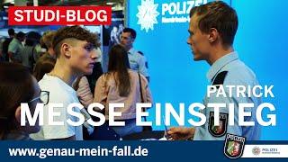 Studierendenblog Polizei NRW, EJ 2017, Patrick auf der Messe Einstieg