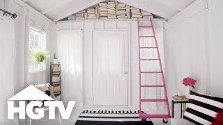 DIY Rolling Library Ladder | HGTV