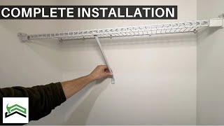 Closet Shelf Installation and Repair | ClosetMaid Wire Shelf Kit